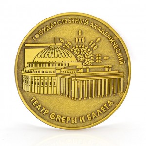 China Crafts Manufacturer Artigifts Coin Maker Vlastní 2D embosovaná evropská mince razí ryté suvenýr Starožitná zlatá kovová mince
