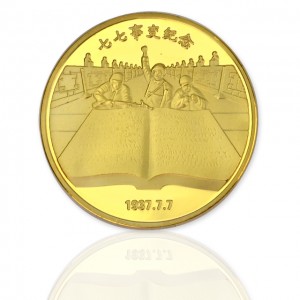 Campione gratuito Logo personalizzato Design 2D Souvenir Eventi storici Moneta Monete da sfida militare in metallo dorato antico