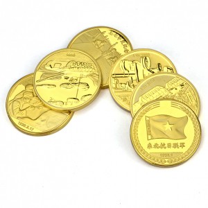 Gratis prov på anpassad logotyp 2D-design Souvenir Historiska evenemang Mynt Antik Guld Metall Militära utmaningsmynt