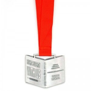 Vilties nešimas Aistros žinios Atminimo medalis Kova su skurdu Knygos forma 3D metalo drožlių medalis Individualus pigūs 5K bėgimo medaliai ir juostelė