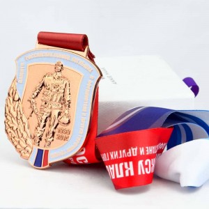 Veleprodajna nabava Prilagođeni dizajn 3D logotipa Bakrena metalna sublimacija Emajl Medalje za sportske suvenire