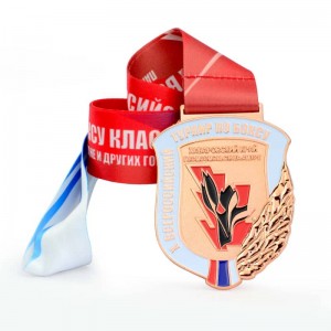 Individualizuotas kūrybinis antikvarinis medalionas, cinko lydinio metalo reljefinis 3D sporto atminimo medalis su juostele