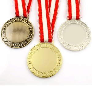ArtiGifts OEM ODM Producent Brugerdefineret All Shape Sport Antik Guld Sølv Kobber Bronze Medaljer Gravering Sublimation Blank Medal