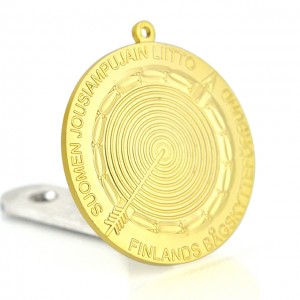 الجملة الرخيصة التسامي مخصص فارغ مطلية بالذهب تذكارية جائزة ميدالية الرياضة المعدنية والكأس مع الشريط