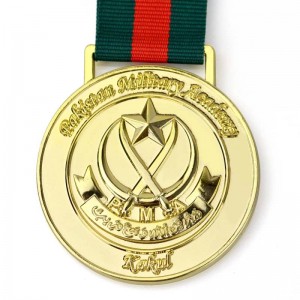 Keine Mindestbestellmenge Blanko-Medaillen und Bänder zum Verkauf Wettbewerb Champion Sports Award Maßgeschneiderte Gold-Silber-Bronze-Metall-Badminton-Medaille