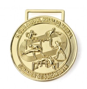 Egwuregwu Marathon Sublimation Na-agba ọsọ Ọsọ Ọsọ Ahịa Custom 3D Gold Sliver Medal na Trophies Metal Track and Field Meals