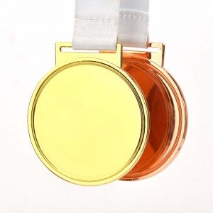 China Artigifts Manufacturer Promotional Cheap Blank Ingraved Medallion Copper Award Medaglia Metal Custom Sports Blank Medallies