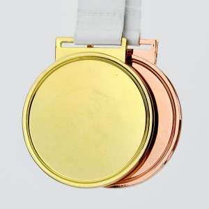 Çîn Artigifts Manufacturer Promotional Cheap Blank Engraved Medallion Copper Award Madalyaya Metal Medalyayên Blank Sports Custom