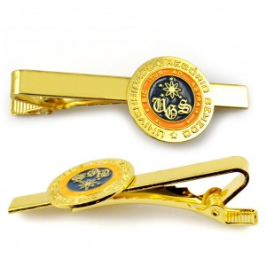 Artigifts Amatai Gamintojai Didmeninė prekyba Pasigaminkite savo pigiai tuščius vyriškus auksinius kaklaraiščių segtukus Dalys Individualizuotos metalinės kaklaraiščio segtukas su logotipu