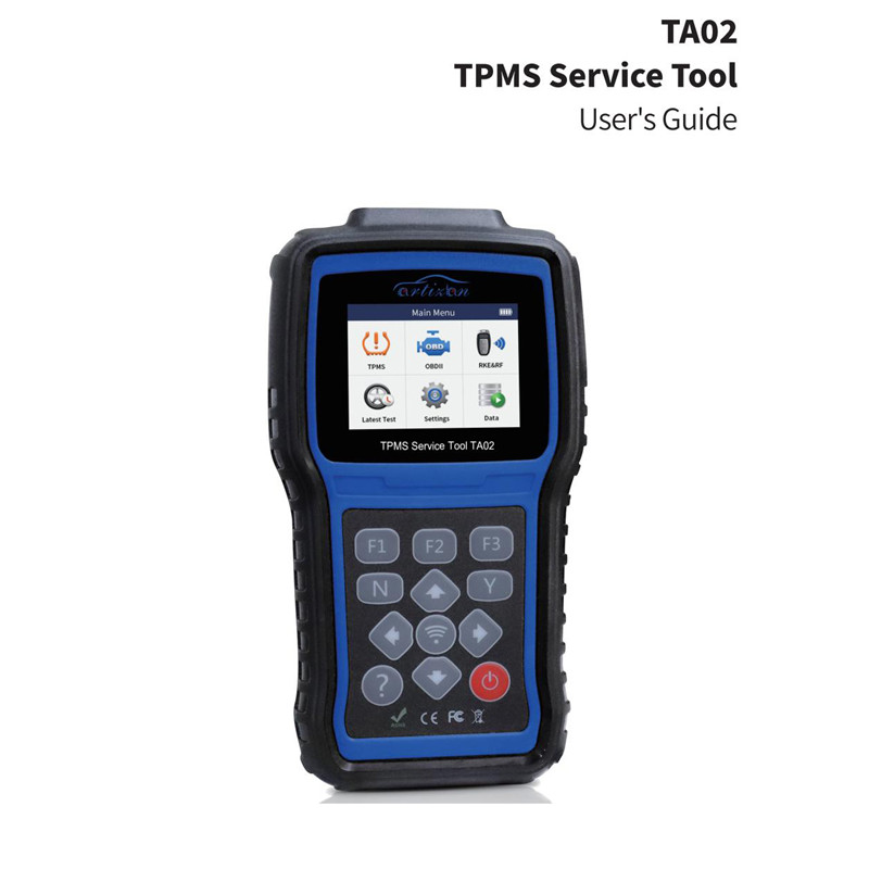 TA02 TPMS ഡയഗ്നോസ്റ്റിക് മെയിന്റനൻസ് ടൂൾ TPMS സെൻസർ ഫീച്ചർ ചെയ്ത ഇമേജ് പ്രോഗ്രാം ചെയ്തുകൊണ്ട് യൂണിവേഴ്സൽ TPMS സെൻസറിന്റെ ഡീകോഡിംഗ് സജീവമാക്കുന്നു.