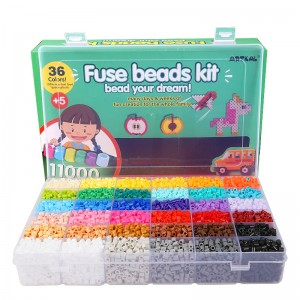 Artkal Fusion Beads Kit 11000 perli u 36 boja Kit Pleler perli za topljenje