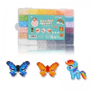 צעצועים חינוכיים בסיטונאות Artkal Beads 36 Colors 5mm Midi Hama Perler Beads Fuse Bead Box Set