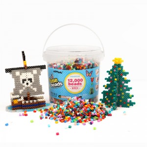 Artkal Fuse Beads Bucket Kit 12000 kroglic v 20 barvah Komplet za taljenje Pleler Beads
