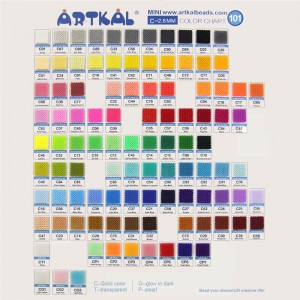 Artkal Mini Beads 2,6 mm contas de fusível embalagem 50000 contas