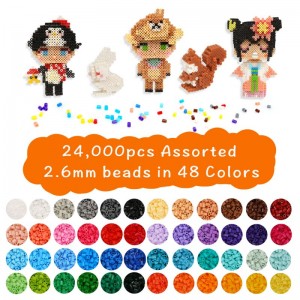DIY Fuse Bead Toy 48 Colors 2.6mm Mini Hama Pelre Bead Tray Set For Craft