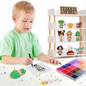 DIY Fuse Bead Toy 48 Colors 2.6mm Mini Hama Pelre Bead Tray Set For Craft