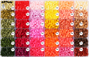 Kit de perles à repasser Artkal 72 couleurs, 11 600 pièces, kit de perles de fusion compatibles avec perles Hama, kit de perles de fusion avec 5 papiers à repasser dans une boîte quadrillée