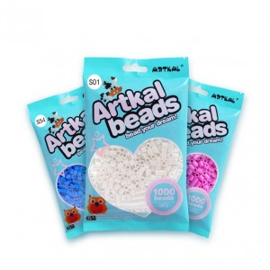 Plastic Fusion Beads 5mm Artkal Beads 1000 Beads Pakning pr. pose 206 farver Vælg imellem