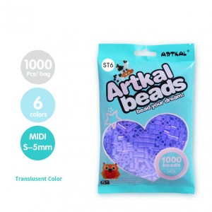 1000 manik Pembungkusan beg kecil 5mm Diy Buatan tangan mainan pendidikan manik hama plastik perler manik fius