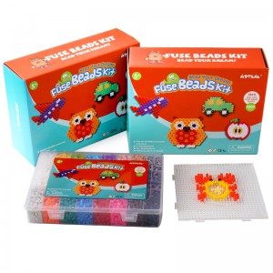 Artkal 5mm Fuse Beads Box Set miaraka amin'ny 5200 pcs 24 Colors ao anatin'izany ny Accessories Craft Gift Hama Perler Beads