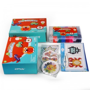 Artkal 5mm Fuse Beads Box Set Met 5200 stuks 24 Kleure Insluitend Toebehore Handwerkgeskenk Hama Perler Krale