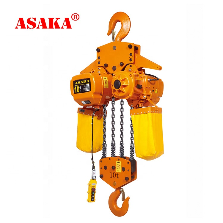 Wrong cleaning method of electric chain hoist cover