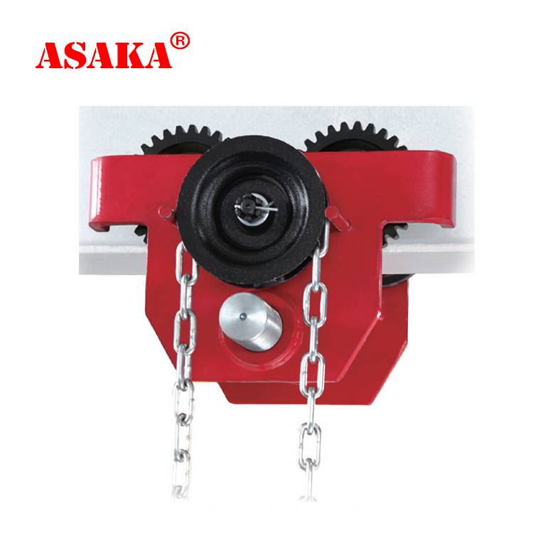 Discount wholesale China 1 Ton Gcl Hand Pull Hoist Trolleys