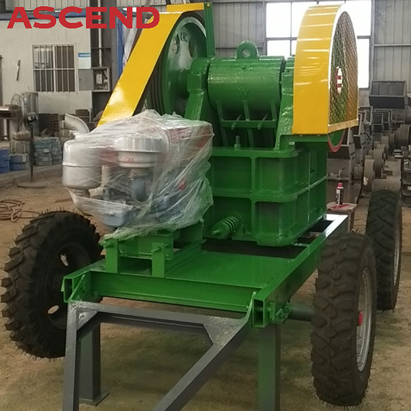 Portable Mobile Diesel Engine Stone Jaw Crusher Machine