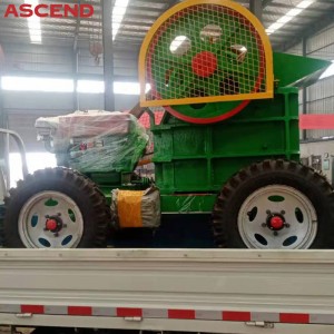 Portable Mobile Diesel Engine Stone Jaw Crusher Machine