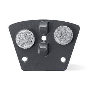 PCD Trapezoid Diamond Grinding Shoes Button រាង 2 ចម្រៀក