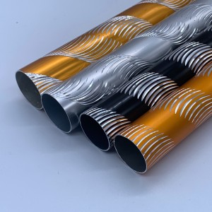 Tubo crave de aluminio anodizado 6063-T5
