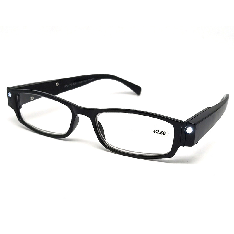 LED မီးမျက်မှန် အနက်ရောင် Led စာဖတ်မျက်မှန် ဖက်ရှင်စာဖတ်မျက်မှန် Led Light စျေးအသက်သာဆုံး Led စာဖတ်မျက်မှန် Retro Led စာဖတ်မျက်မှန်