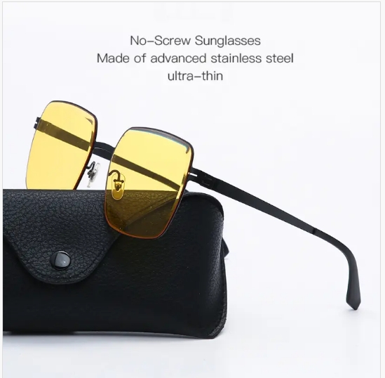 Enhance your style with the stylish 9083 Nylon Diamond Trim Sunglasses