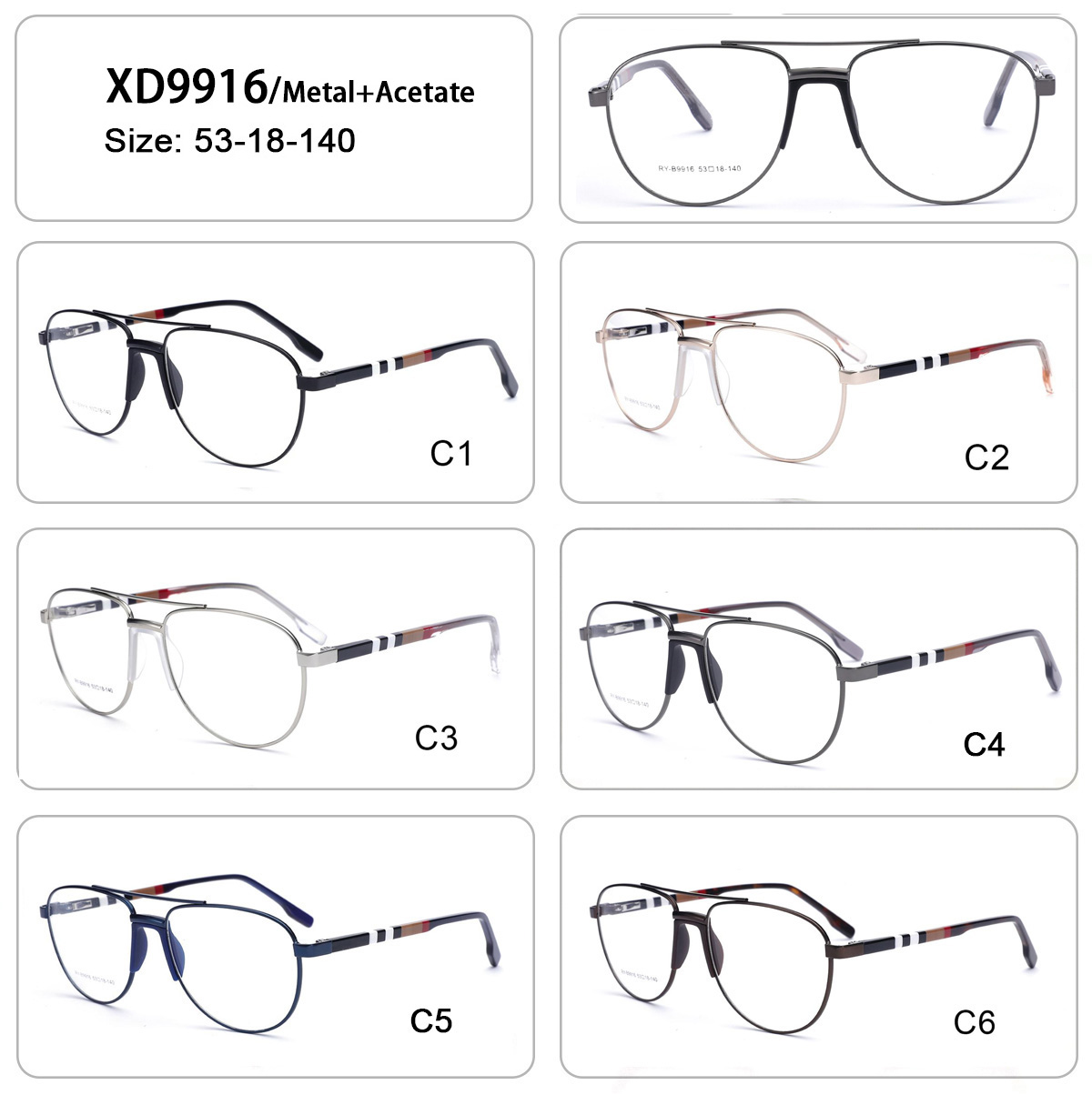 Optischer Brillenrahmen aus Acetat