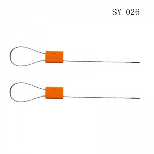 PP plastic security seal cable tie cash box seal with logo SY-026