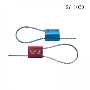 Pull tight security aluminium alloy metal wire cable seal security cable seal container SY-1030