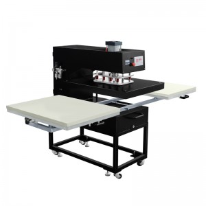 Màquina de transferència de premsa de calor de doble taula de treball de sublimació de jersei de mida gran de 70 × 90