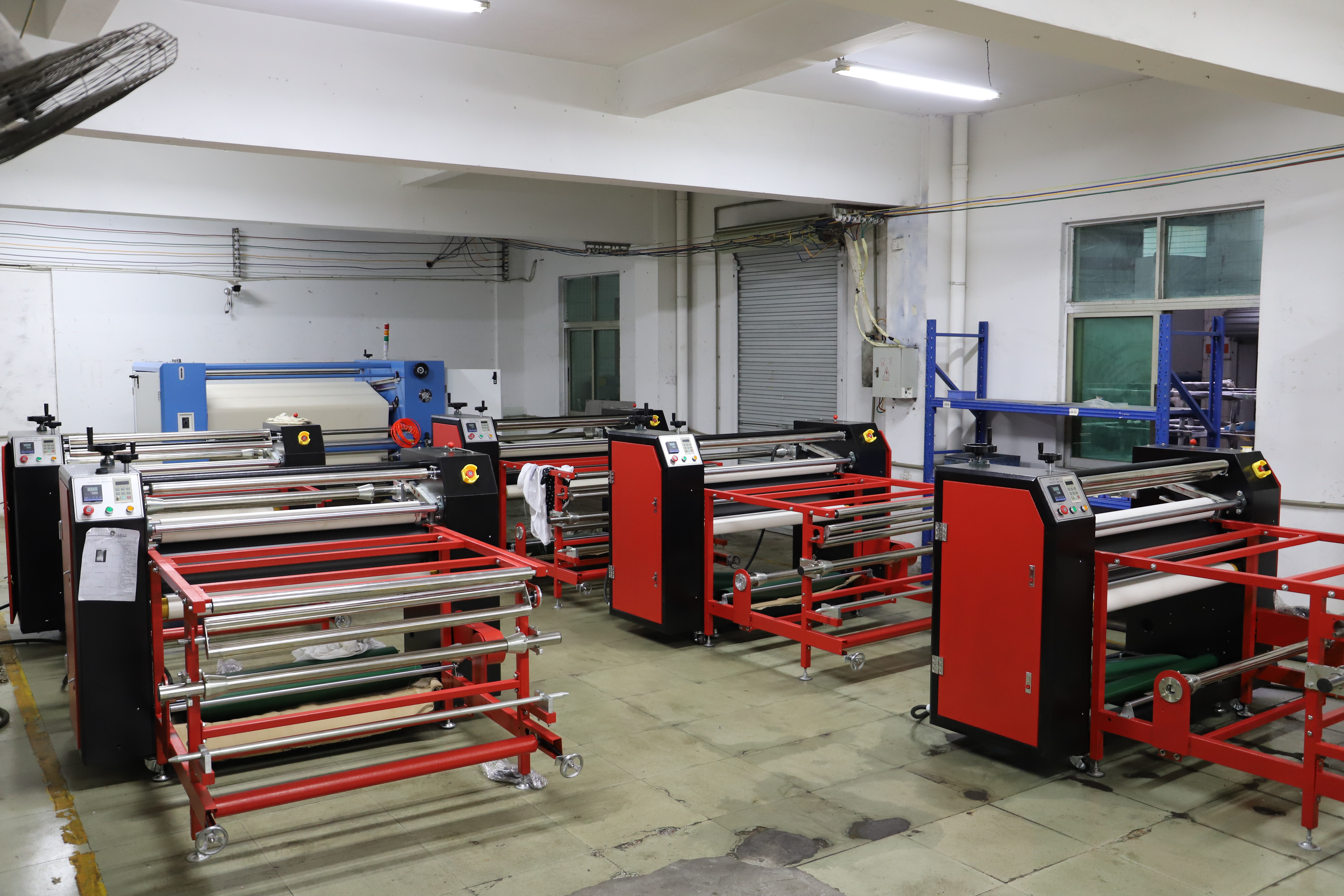 Roller Heat Press Transfer Machine In The Factory