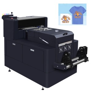 ikhanda eliphindwe kabili I-Pet Film sublimation printer A3 dtf shaking powder machine