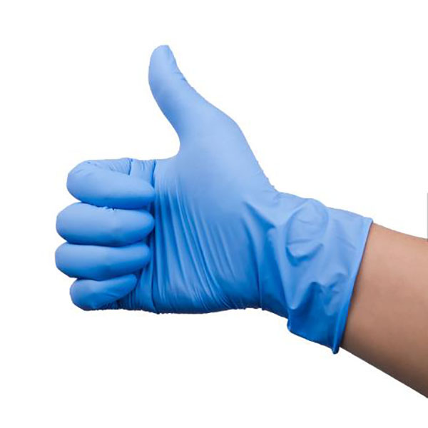 Επιλεγμένη εικόνα με γάντια νιτριλίου