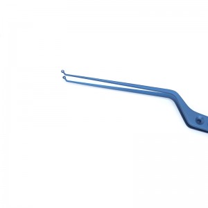 Yasargil Titanium Jacobson Micro Scissors Neurosurgery ມີດຕັດແບບ bayonet