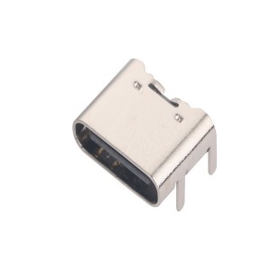 USB Type C-stik hun 6-pin lodret SMT topmontering H=6,8 mm