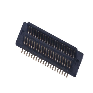 BTB050040-M1D08202 0.50mm0.50mm double row contact Board-to-Board 2*20P Male Connector With Post Mated Height=3.0-6.5mm