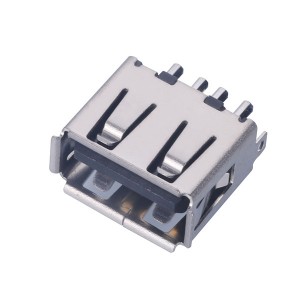 Bottom price Multiple Usb Port Connector - 2.0 USB A type Female 4P 180° Short H=11.0 connector – ATOM