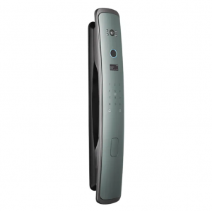 Serratura per porta laterale stretta biometrica impermeabile per app Tuya Serratura elettronica intelligente per porta con telaio in alluminio