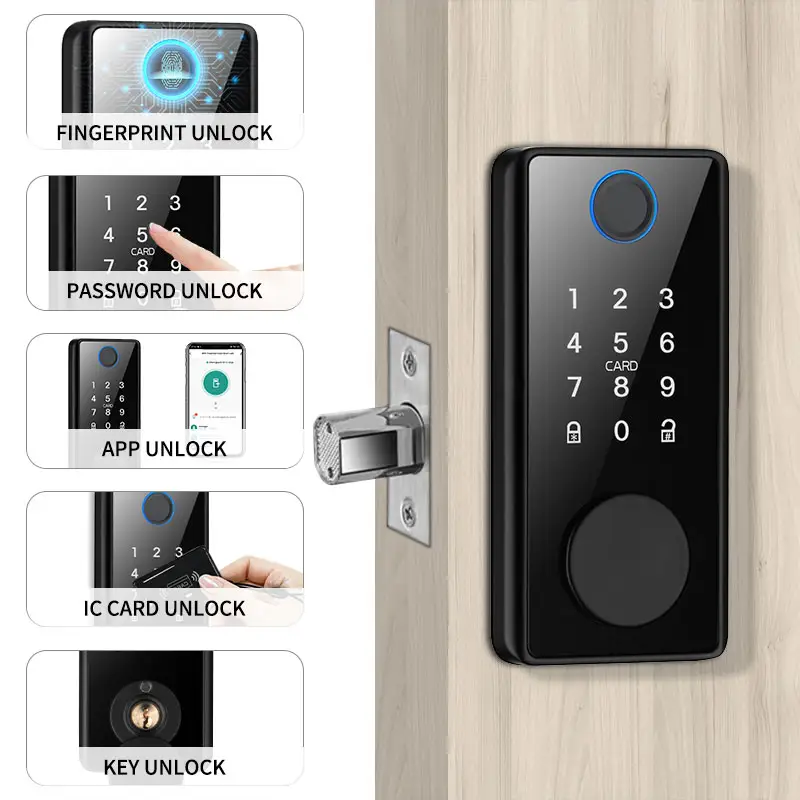 Anahtarsız Giriş Kapı Kilidi - Dokunmatik Ekranlı Güvenli ve Kullanışlı Tuş Takımı Ön Kapı