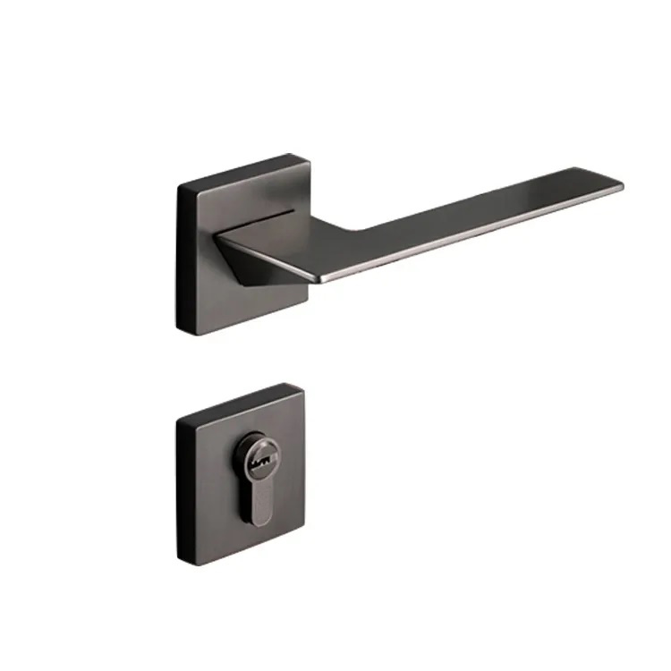 Hot sale hotel room design zinc alloy door lock modern minimalist for interior door bedroom
