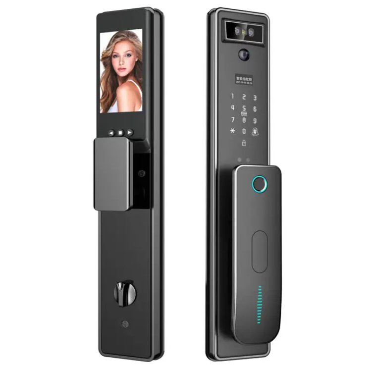 Tuya Smart WiFi Digital Code Card Fingerprint Face Scene Smart Door Lock For Home