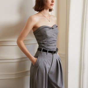 تصميم Bralette ارتداء بلايز مثير عارية الذراعين المرأة
