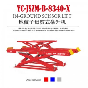 YC-JSZM-B-8340-X In Ground Scissor Lift 4.5M 4T